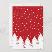 Oh Boy Bear Red Checkerboard Babydusche Einladung (Rückseite)