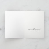 Oh Boy Black Mustache Baby Dusche Danke (Innenseite)