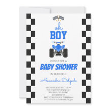 Oh Boy Blue ATV Quad 4 Wheeler Babyparty