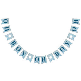 Oh Boy Blue Baby Duschbanner Wimpelkette
