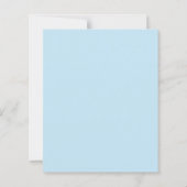 Oh Boy Blue Baby Shower  Invitation (Rückseite)