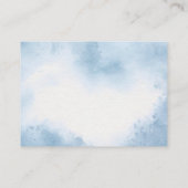 Oh Boy Blue Balloon Eucalyptus Baby Dusche Begleitkarte (Rückseite)