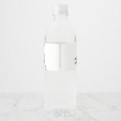 Oh Boy Blue Balloon Greenerenery Baby Shower Wasserflaschenetikett (Rückseite)