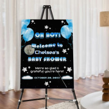 Oh Boy Blue Balloons Niedlich Galaxy Stars Baby Du
