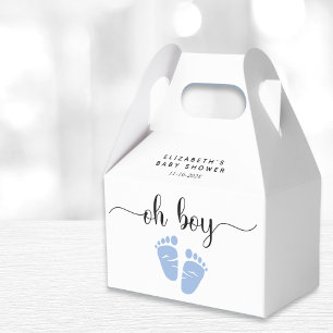 Oh Boy Blue Feet Baby Dusche Geschenkschachtel