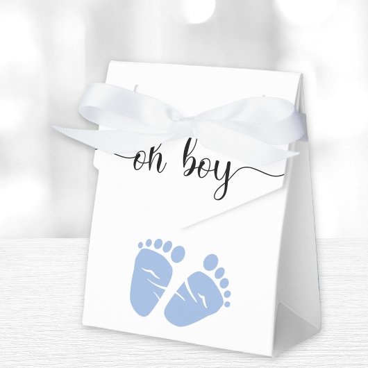 Oh Boy Blue Feet Baby Dusche Geschenkschachtel