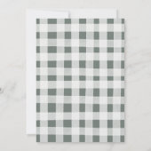 Oh Boy Blue Pumpkin Woodland Animals Baby Dusche Einladung (Rückseite)