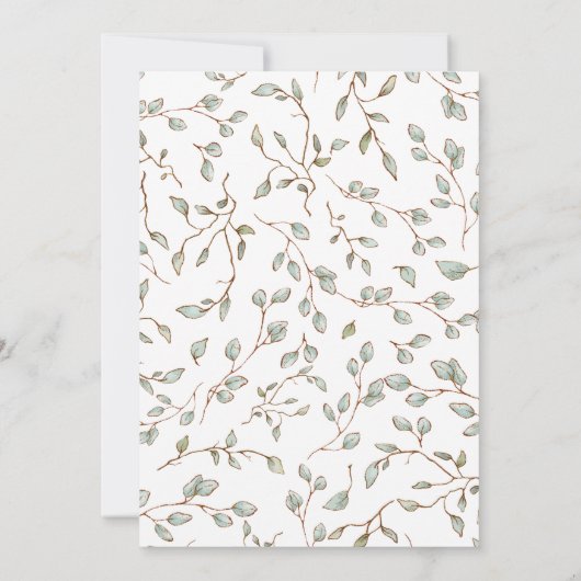 Oh Boy Boho Kleidung Rustikale Country Baby Dusche Einladung (Rückseite)