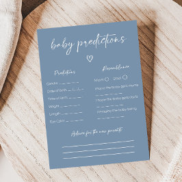 Oh Boy Boho Minimalist Shower Baby Prediction Game