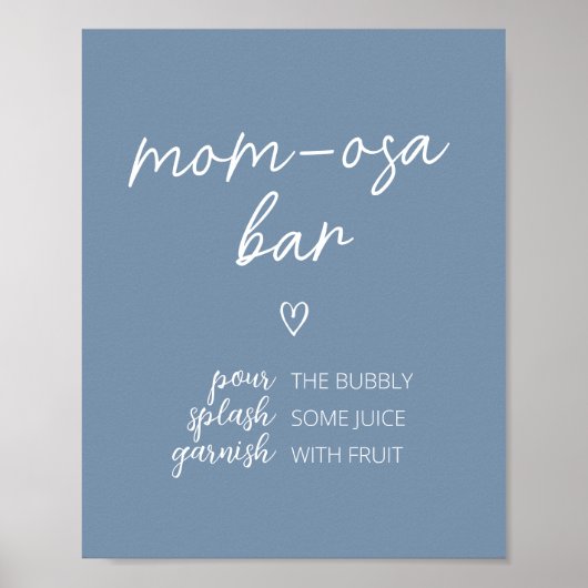 Oh Boy Boho Minimalistisch Baby Dusche Mama Osa Ba Poster (Vorne)
