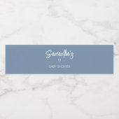 Oh Boy Boho Minimalistisch Baby Dusche Wasserflaschenetikett (Einzelnes Label)