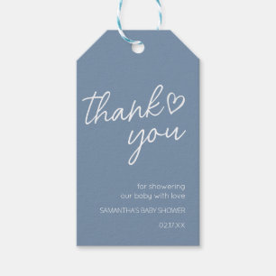 Oh Boy Boho Minimalistisch Baby Shower Fevor Tags Geschenkanhänger