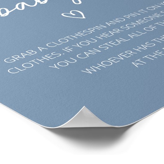 Oh, Boy Boho Minimalistisch Babydusche Sage nicht Poster (Ecke)