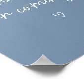 Oh Boy Boho Minimalistisch Danke, dass du gekommen Poster (Ecke)