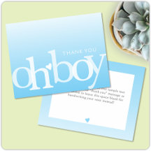 OH BOY Bold Overlay Light Blue Modern Baby Dusche