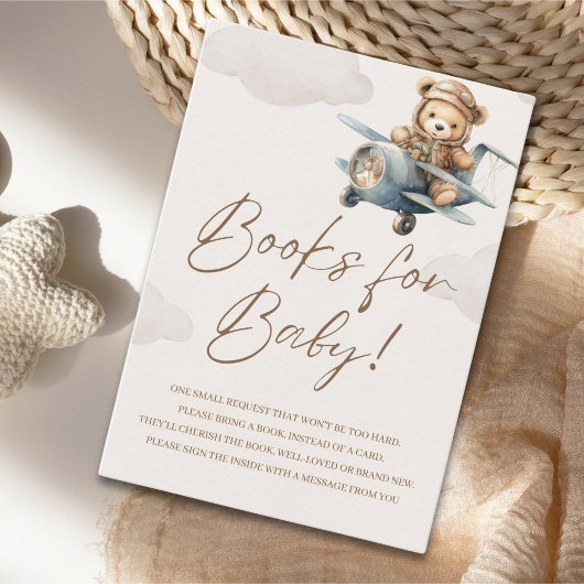 Oh Boy, Brown Bear Baby shower boy Begleitkarte