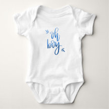 Oh Boy - Calligraphy Baby Bodysuit