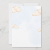 Oh Boy,  Cute Bear Baby shower boy Einladung (Rückseite)