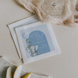 Oh Boy Elephant Boy Balloon Baby Dusche Serviette