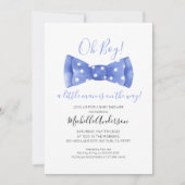 Oh Boy Fliege Baby Shower Einladung (Vorderseite)