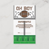 Oh Boy Football Baby Dusche Begleitkarte (Vorderseite)