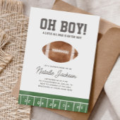 Oh Boy Football Baby Dusche Einladung