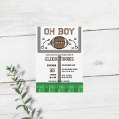 Oh Boy Football Baby Dusche Einladung