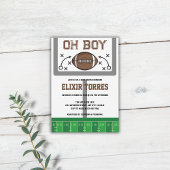 Oh Boy Football Baby Dusche Einladung