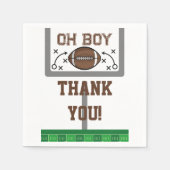 Oh Boy Football Baby Dusche Serviette (Vorderseite)