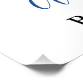 Oh Boy Football Baby Dusche Willkommenspender Fotodruck (Ecke)