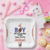 Oh Boy Football Thema Geburtstag Pappteller (Party)