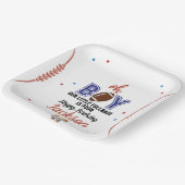 Oh Boy Football Thema Geburtstag Pappteller (Gewinkelt)