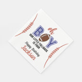 Oh Boy Football Thema Geburtstag Serviette (Ecke)