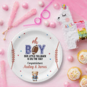 Oh Boy Football Thema Kinderdusche Pappteller (Party)