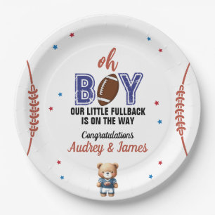 Oh Boy Football Thema Kinderdusche Pappteller
