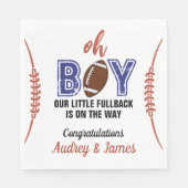 Oh Boy Football Thema Kinderdusche Serviette (Vorderseite)