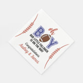 Oh Boy Football Thema Kinderdusche Serviette (Ecke)