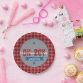 Oh Boy Future Fireman Baby Shower Papierplatte Pappteller (Party)