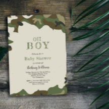 Oh Boy Green Woodland Camouflage Kinderdusche