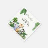 Oh Boy Jungle Animal Safari Baby Dusche Serviette (Ecke)
