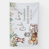Oh Boy Jungle Safari Baby Duschbanner Banner (Vertikal)