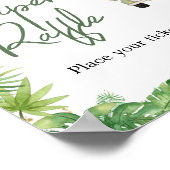 Oh Boy Jungle Safari Baby Duschdusche Windelwindel Poster (Ecke)