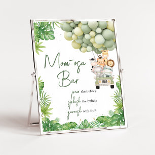 Oh Boy Jungle Safari Baby Dusche Mama Osa Bar Poster