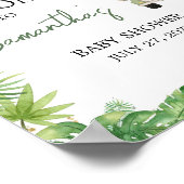 Oh Boy Jungle Safari Baby Dusche Willkommen Poster (Ecke)