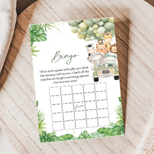 Oh Boy Jungle Safari Baby Shower Bingo Spiel