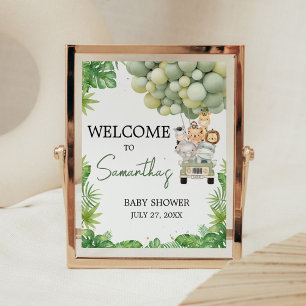 Oh Boy Jungle Safari Baby Shower Willkommensschild Poster