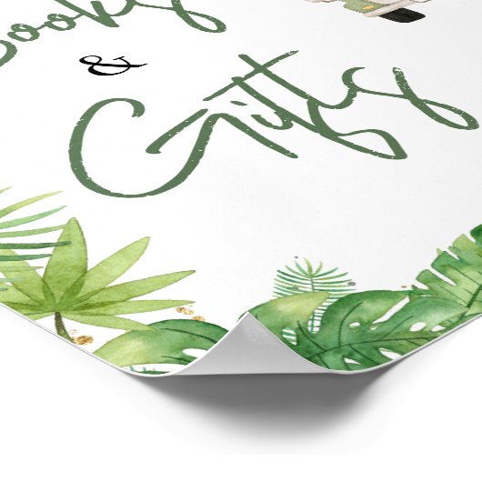 Oh Boy Jungle Safari Kinderdusche Bücher und Gesch Poster (Ecke)