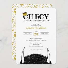 Oh Boy | Lass der Wild Rumpus Start Baby Shower Einladung
