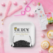 Oh Boy | Lass der Wild Rumpus Start Baby Shower Pappteller (Party)