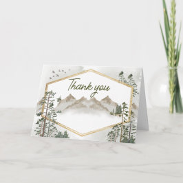 Oh Boy Let the Adventure Begin Baby Shower Dankeskarte